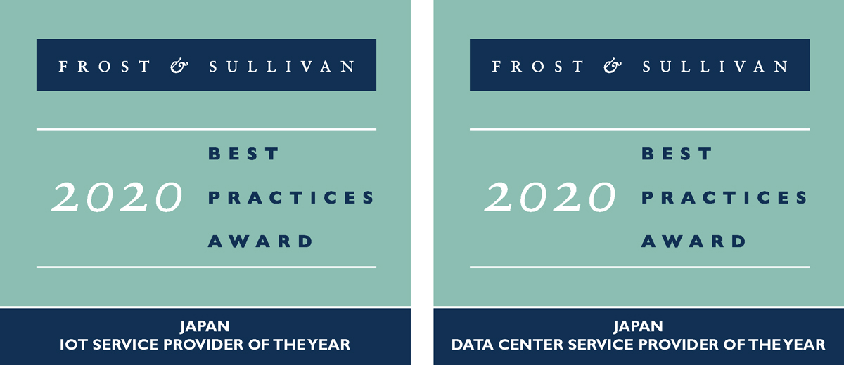 2020 Japan IoT Service Provider of the Year and 2020 Japan Data Center Service Provider of the Year