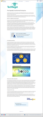 The Digitally Transformed Enterprise Produced by Tech Target (Supported by NTT Communications)